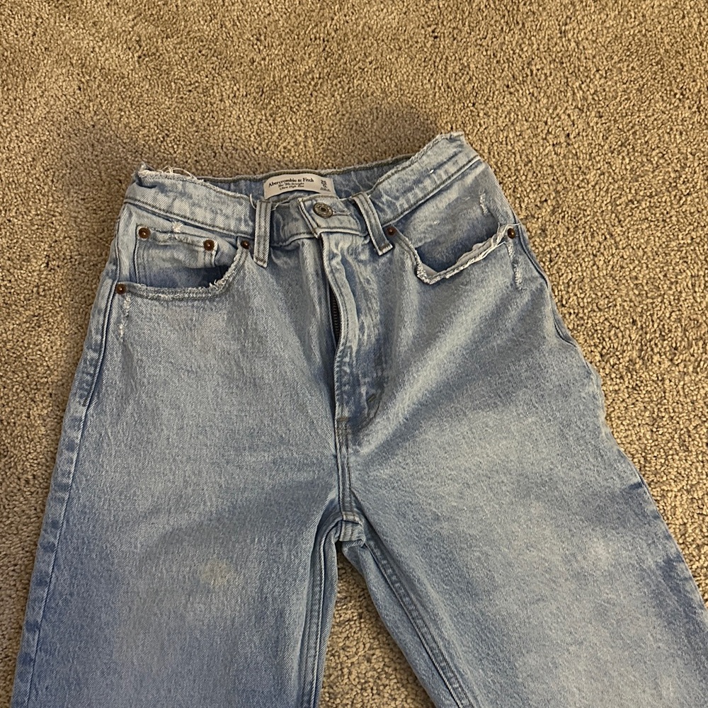 Abercrombie & Fitch Light Blue Straight Leg Jeans